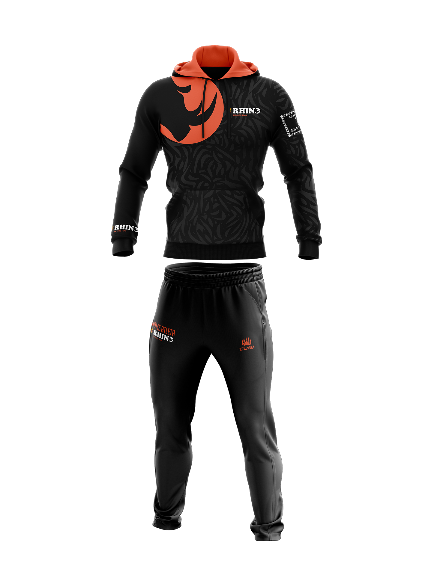 RHINO JUDO TEAM -  Calça de Fato de Treino c/Hoodie